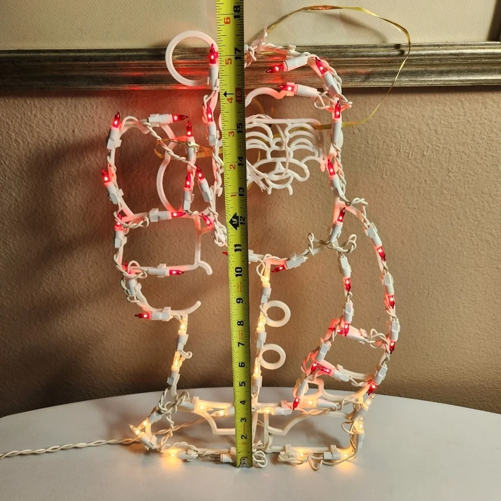 Noma VTG Christmas 50 Light Window Display Santa Claus Waving-TESTED/WORKS